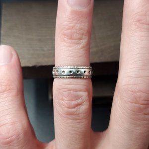 Size 4.5 Sterling Silver Unique Pattern Toe Ring
